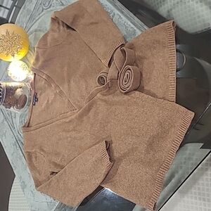 J. Crew Mercantile Wool Blend Wrap Around Sweater Medium